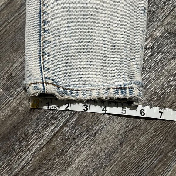 Jordache Basics 90s Acid Wash Jeans 11/12 (27x28.5) Made in Hong Kong - Picture 8 of 10